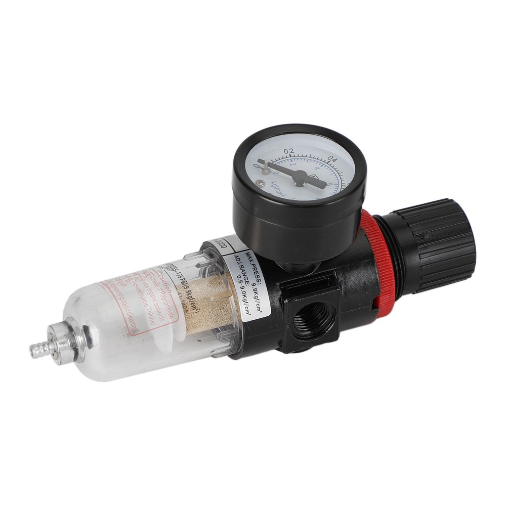 AFR-2000 1/4" Air Compressor Filter Water Separator Trap Tools Regulator Gauge