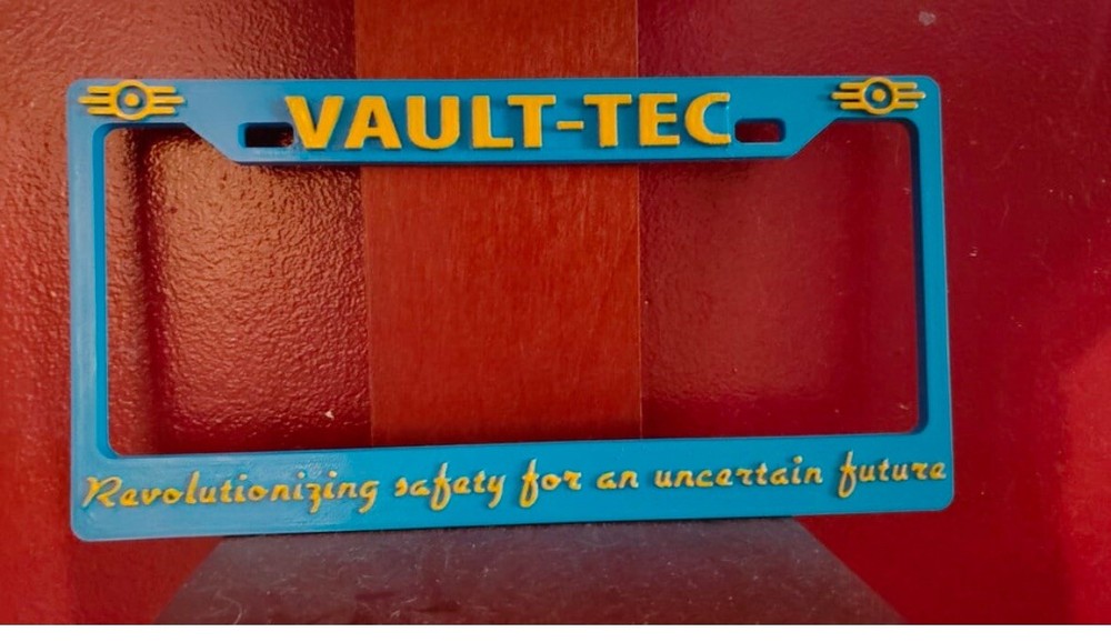 Fallout Vault-Tec  license plate frame