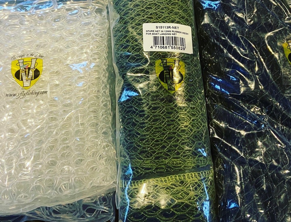 V Fly Replacement Rubber Mesh Nets For All Trout & Salmon Landing Nets 7 Options