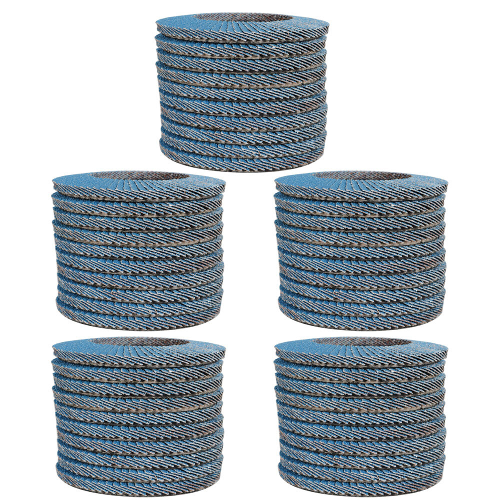 100Pack 4-1/2"×7/8'' 40 Grit T29 Premium Zirconia Flap Disc Sanding Grinding US