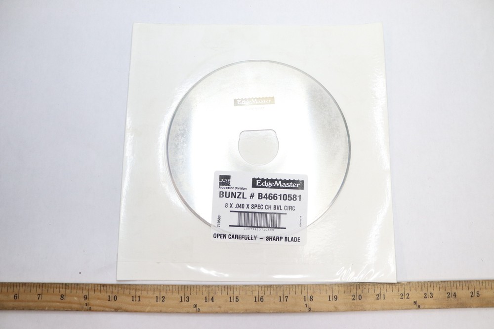 Bunzl EdgeMaster Hyde Circular Processing Blade 8'' Dia. x .040'' Thickness