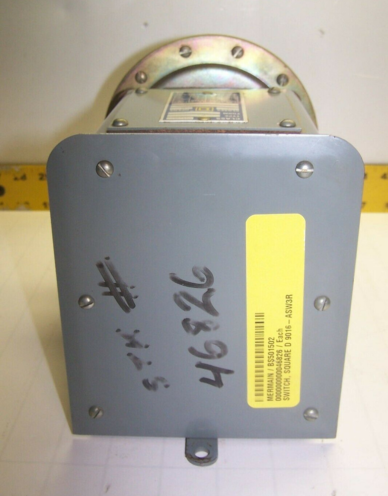 SQUARE D VACUUM PRESSURE SWITCH CLOSES 8 OPENS 3 9016 ASW3