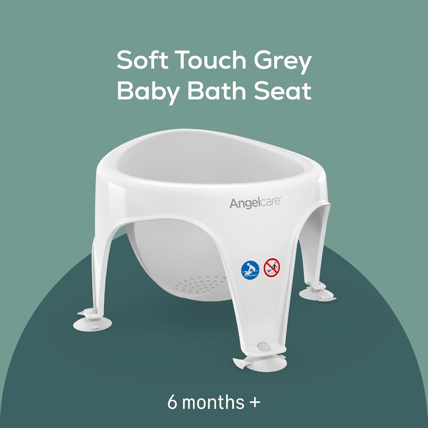 Angelcare - Baby Bath Seat - Soft Touch Support - Water Level Indicator - Fixati