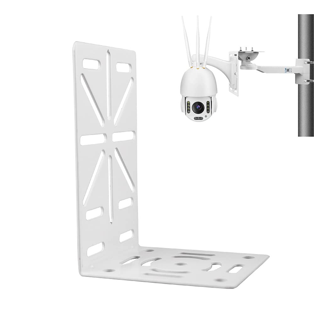 compcctv L-Shape Dome Camera Bracket,Universal Wall Ceiling Mount White