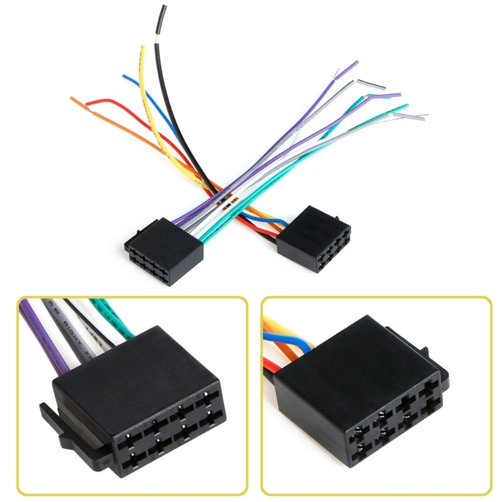Top Notch Car Stereo Wiring Cable Adapter with Specific Function Labels