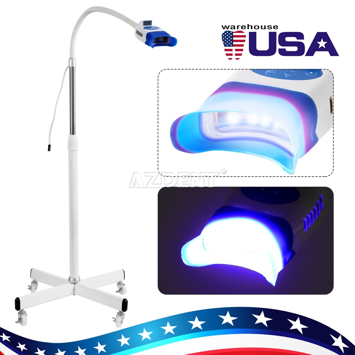 Dental Mobile Teeth Whitening Machine Lamp Bleaching Cold LED Light Accelerator