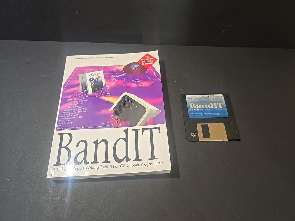 Bandit Linkable Report Writing Toolkit for CA-Clipper Programmers 1993 3.5"
