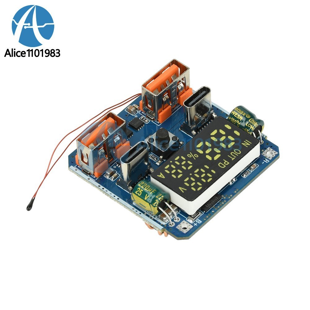4S PD 100W Bidirectional Fast Charging Module Buck-Boost 20V 5A with Display
