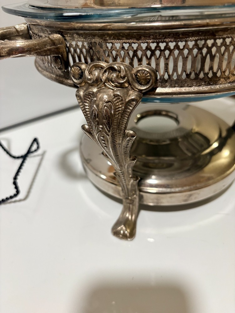 silver plate chafing dish