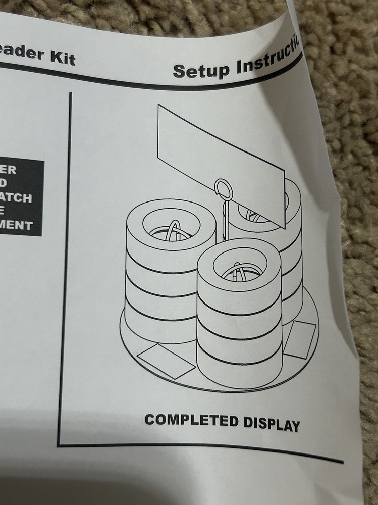 Spinner Display Rack For Rolls Of Tape NIB