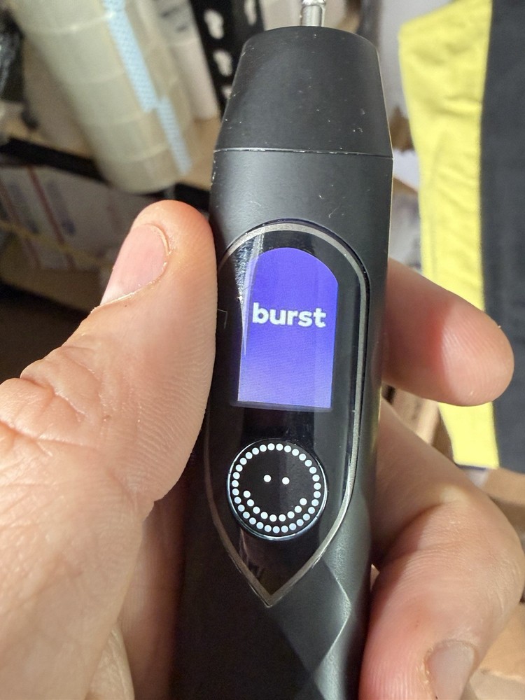 Burst Pro Sonic Electric Toothbrush Black Rechargeable Replacement W/ Base