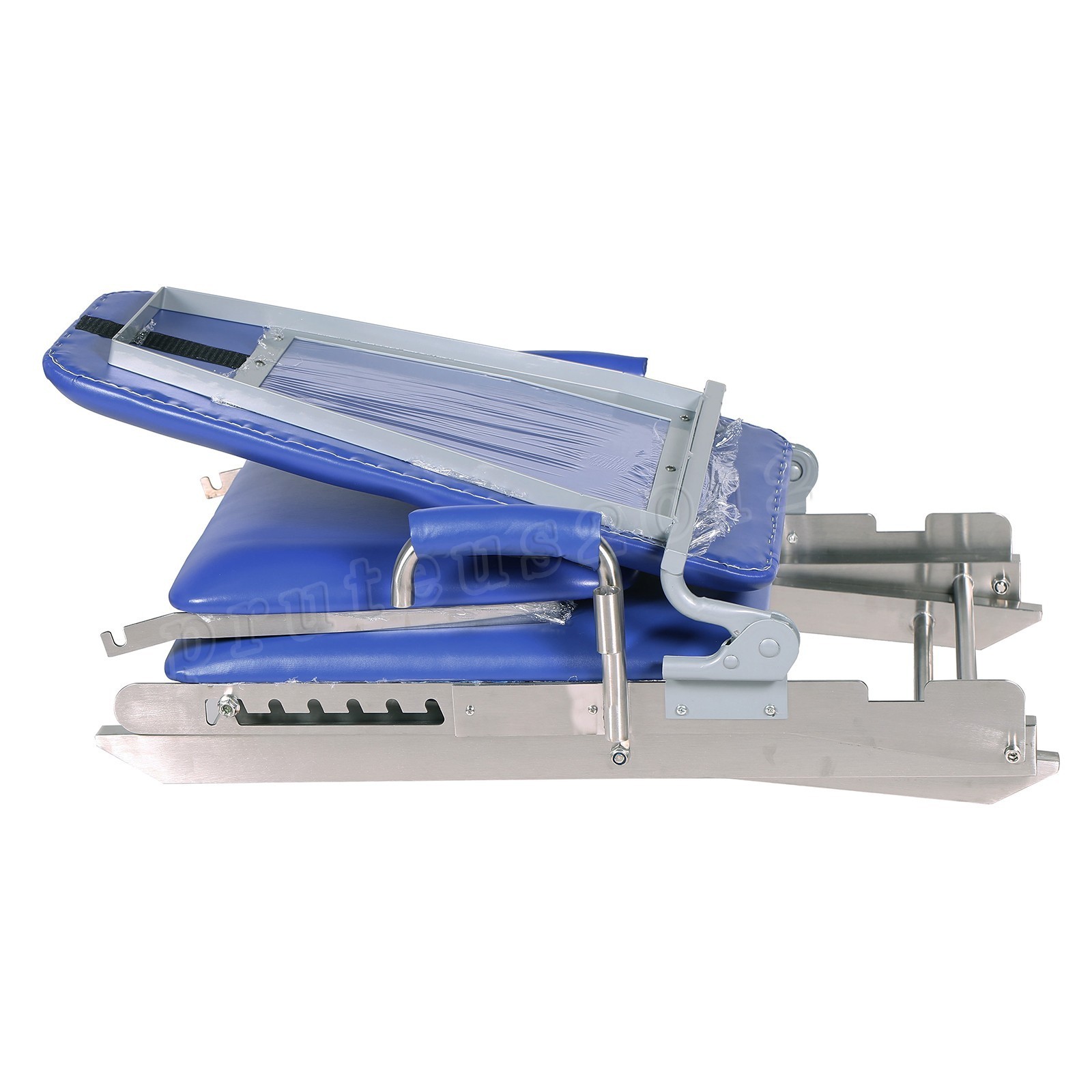 Portable Dental Chair Mobile Simple Folding Chair + Rechargeable LED Light Tray