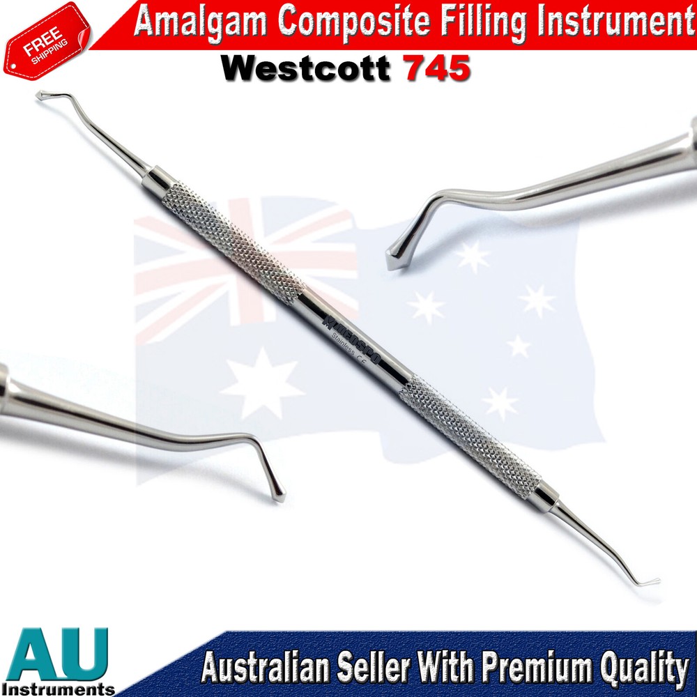 Dental Westcott Restorative Amalgam Composite Flat Plastic Filling Instruments