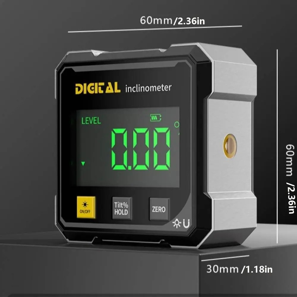 Digital Angle Finder with Electronic Laser 4-Side Magnetic Angle Gauge US