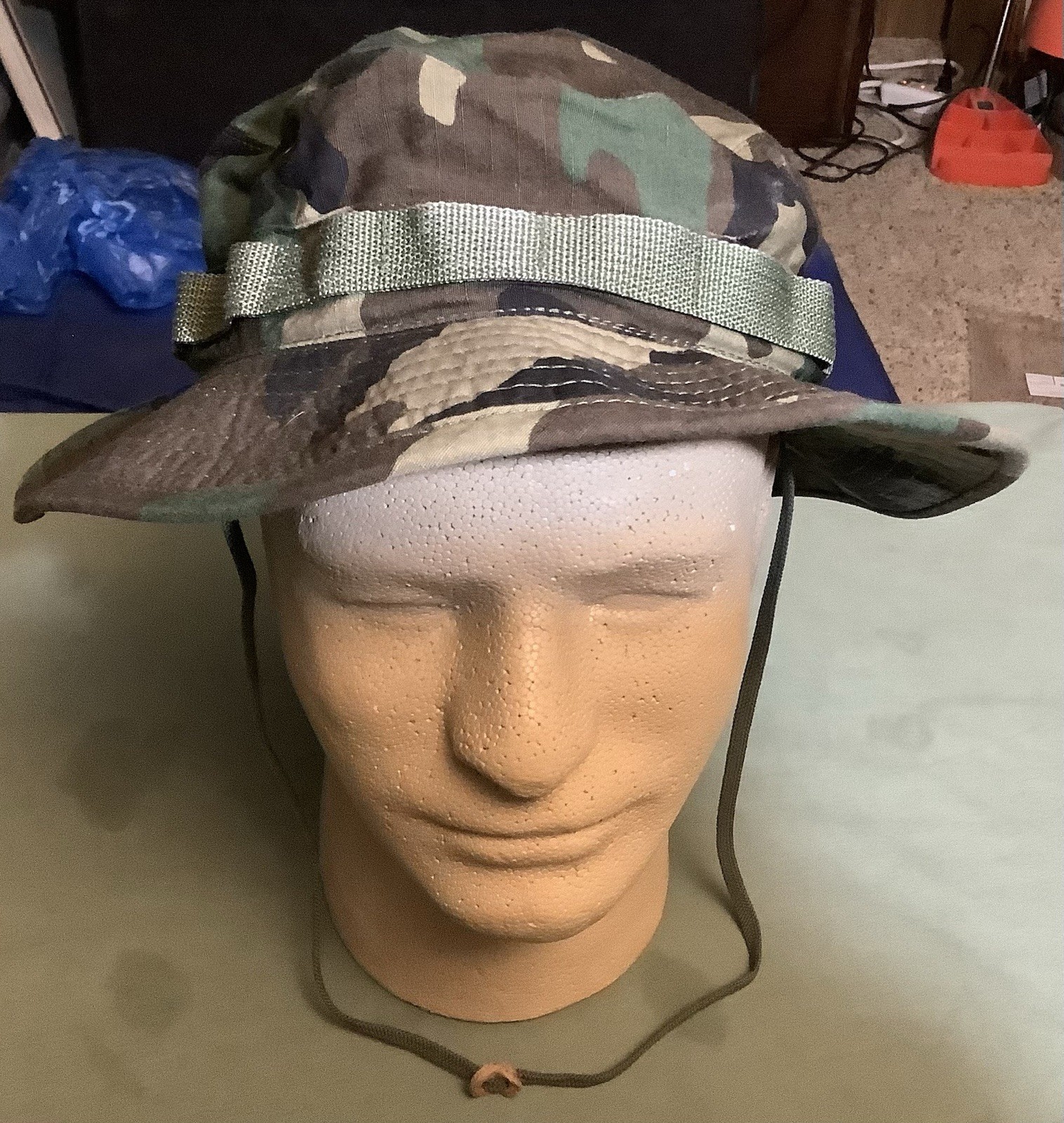 U.S. MILITARY ISSUE VIETNAM WAR ERA JUNGLE HAT: 6 7/8 + 1980’s U.S. JUNGLE HAT
