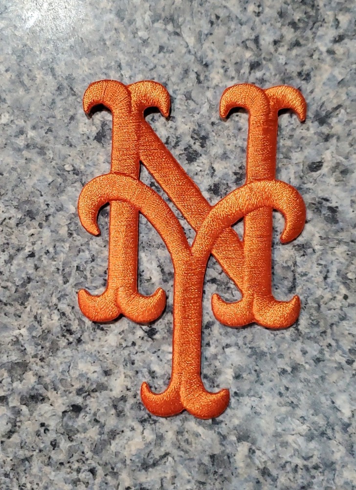 New York Mets Patch. Embroidered. Iron On Backing 4"x3"