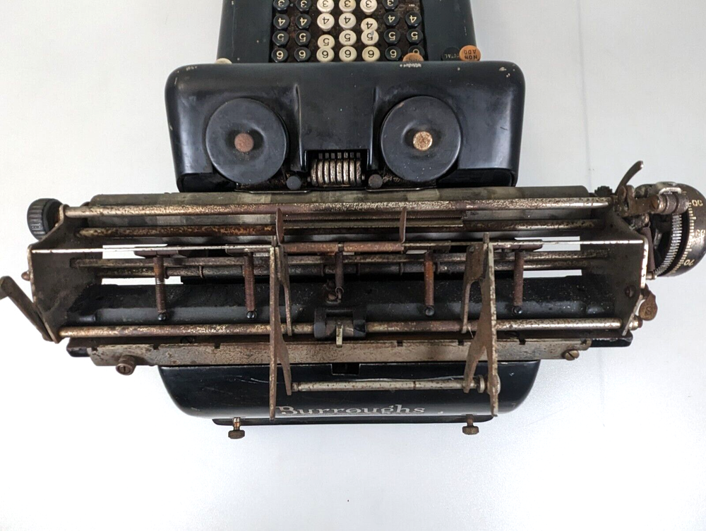 Rare Vintage Burroughs Adding Machine 3-754854
