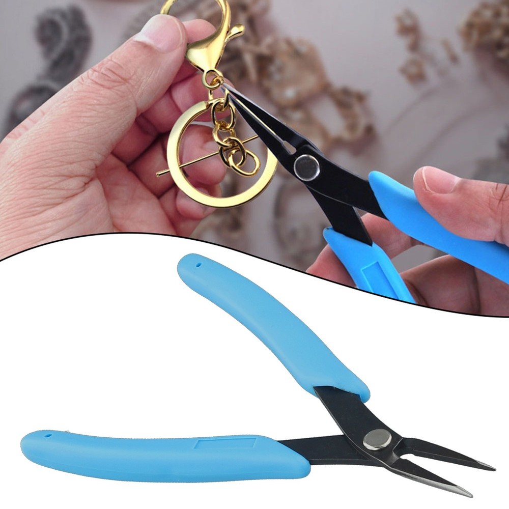 Compact Blue and Black Jewelry Making Plier Efficient and Rust Resistant