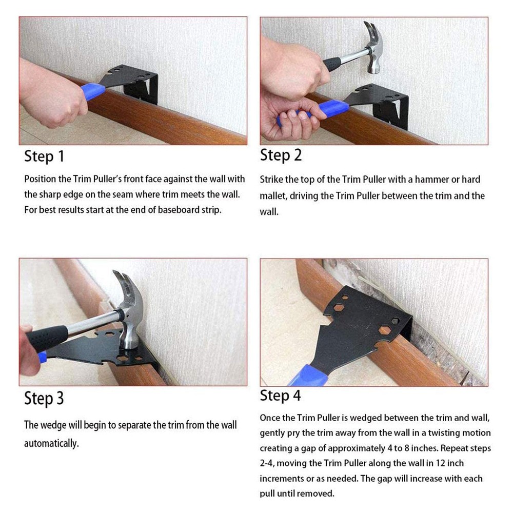 Trim Puller Tool for BaseboardMoulding Puller Tile Removal Tool for HomeBaseb...