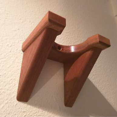 Solid Wood Classical Guitar Hanger | Unfinished Red Oak