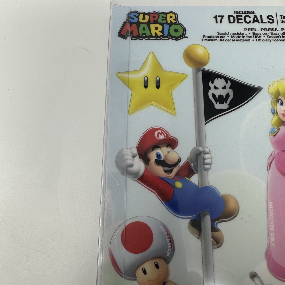 Controller Gear Super Mario Tech Decals Pack 17 Count GameStop Nintendo