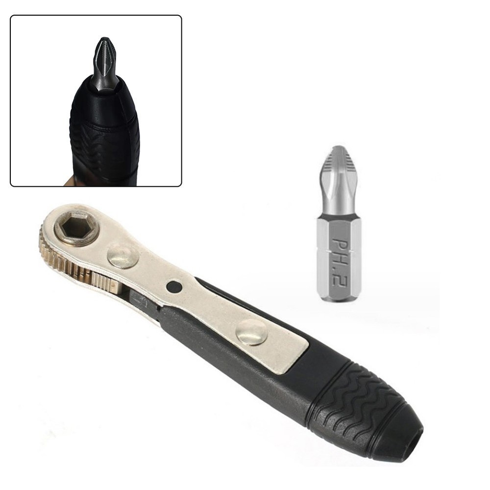1/4 Screwdriver Rod Adjustable Fast Ratchet Wrench Quick Socket Wrench Tools
