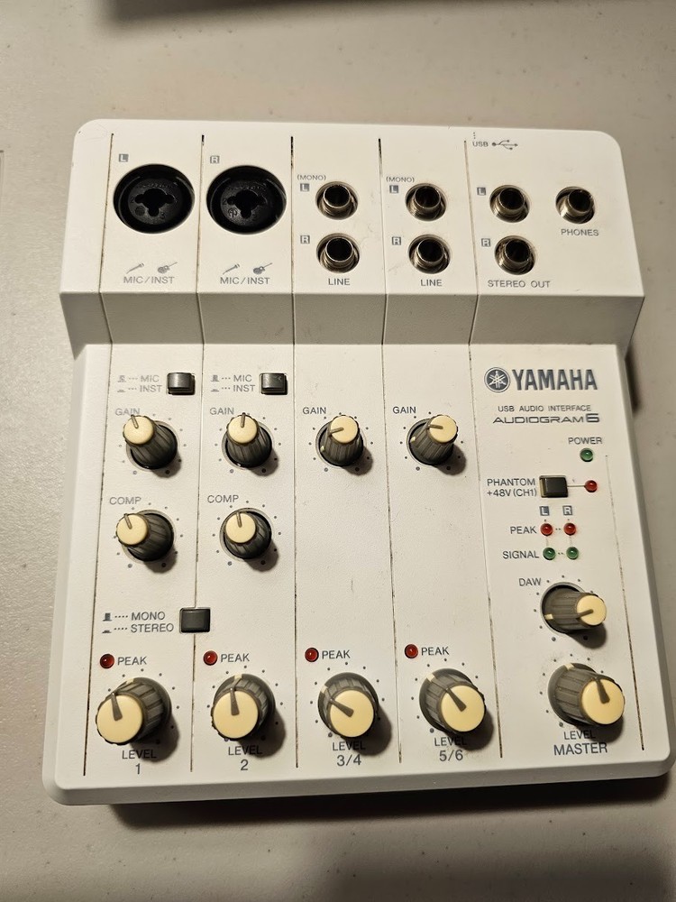 Yamaha Audiogram 6 Analog Recording USB Interface W/Cable