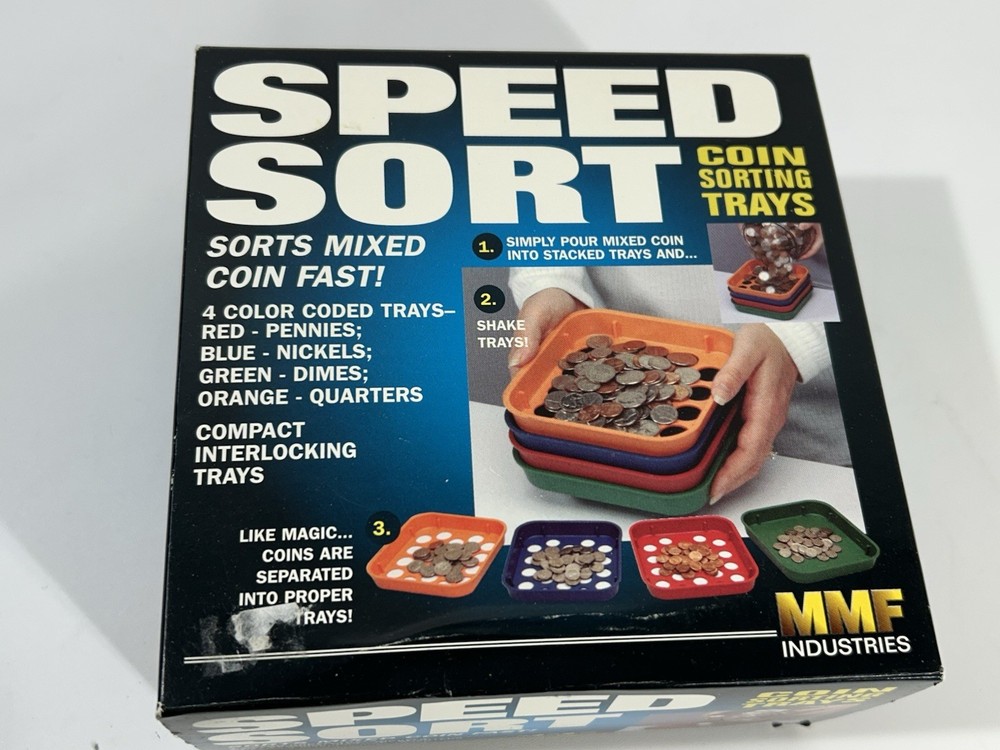 Coin Sort Junior Speed Coin Sorting Trays Set  Change Counter