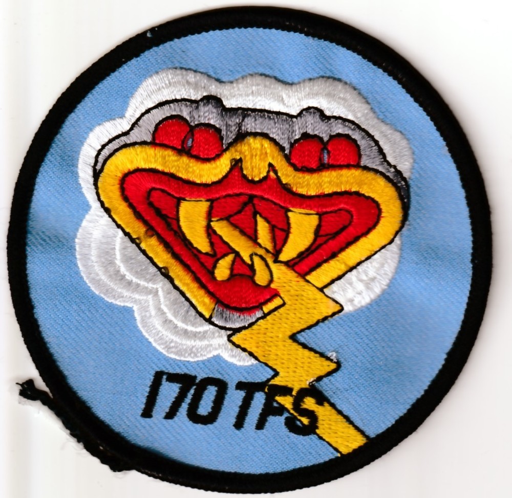 USAF AIR FORCE 170th Tactical Fighter Squadron CAP Springfield Illinois patch