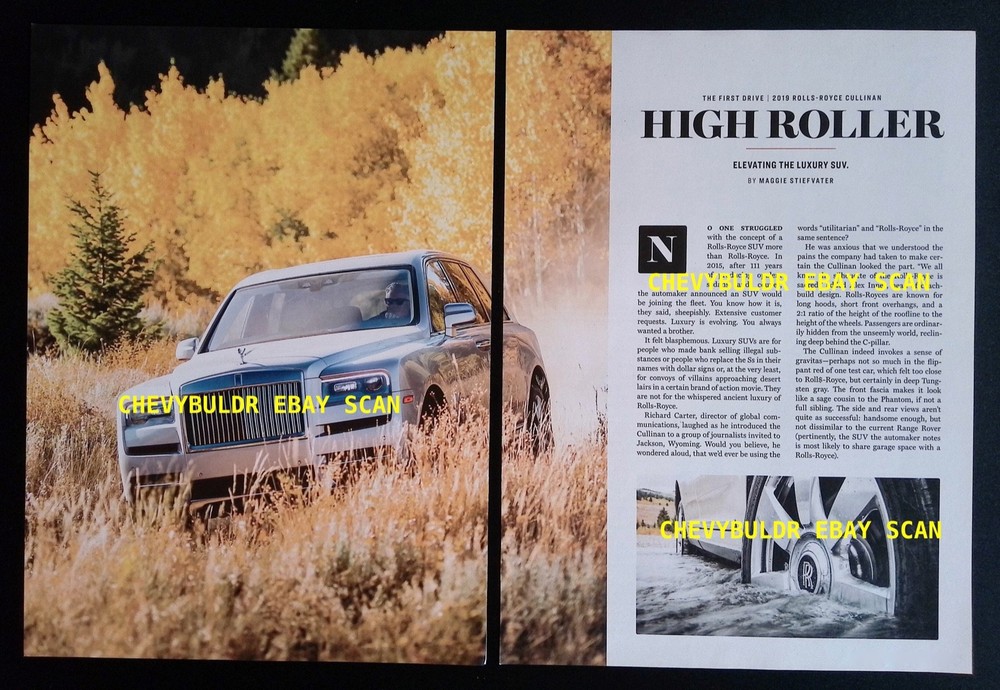 2019 Rolls-Royce Cullinan First Drive Info Article "High Roller"