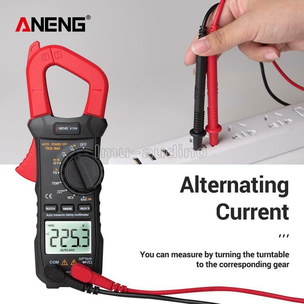 Digital Multimeter ANENG ST209 Clamp AC/DC Voltage LCD Current Tester Meter