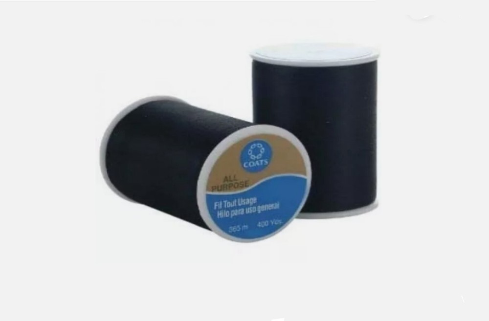 Black Coats & Clark All Purpose Thread 400 Yard Spool - Various Quantity Options