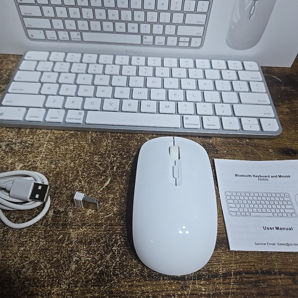 Bluetooth Keyboard and Mouse for Mac, Rechargeable, Mini Size, Ultra Slim,