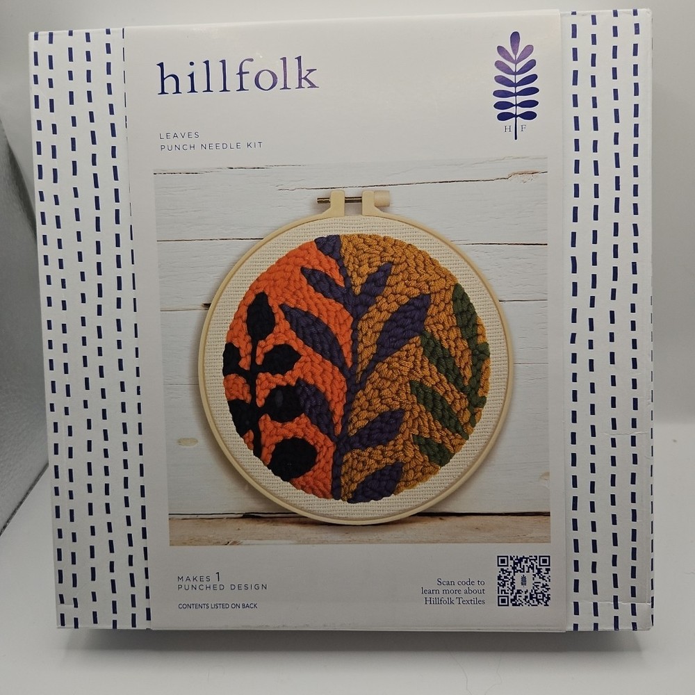 Hillfolk Multicolor Leaves Punch Needle Kit