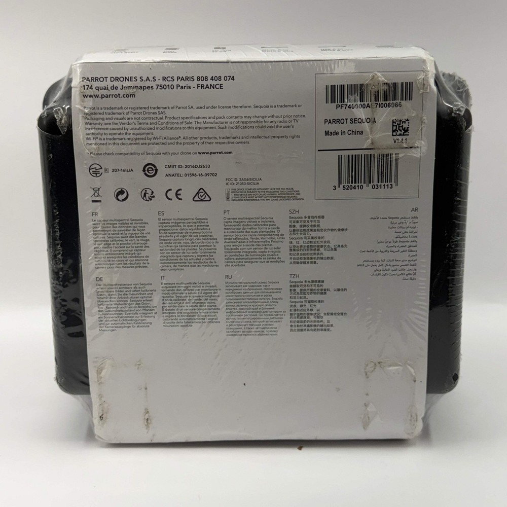 New Parrot Sequoia Drone Multispectral Sensor V1.5.0