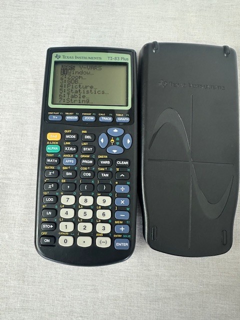 Texas Instruments TI-83 Plus Graphing Calculator With Cover Tested