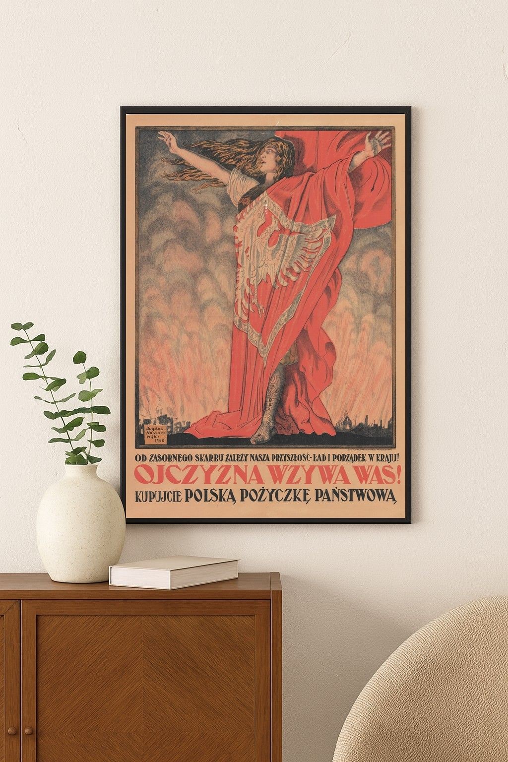 🇵🇱 Polish WWI Propaganda Poster - 1918 Artwork - 24x36” - Premium Matte Paper
