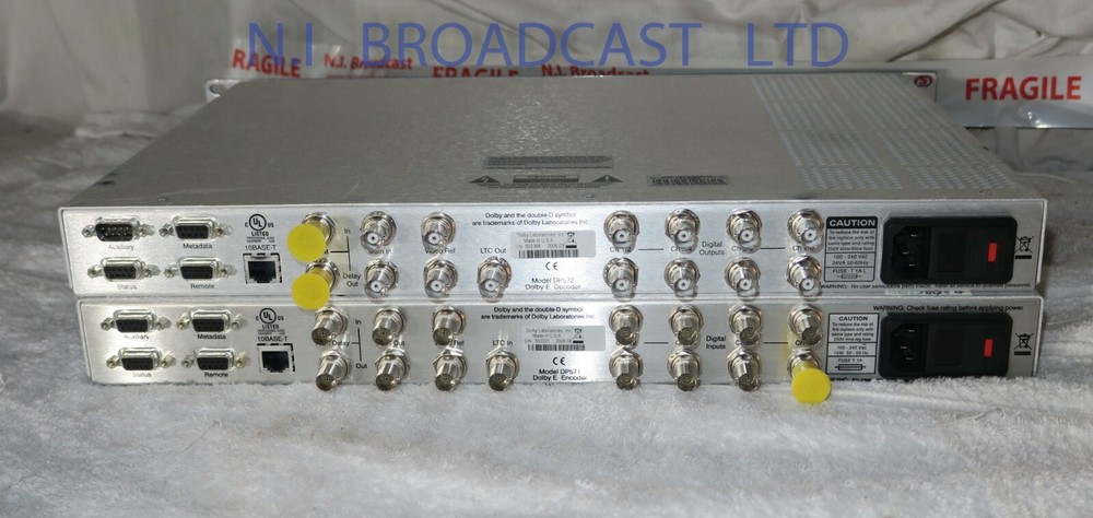 1x Dolby E DP571 encoder and 1x Dolby E dp572 decoder 