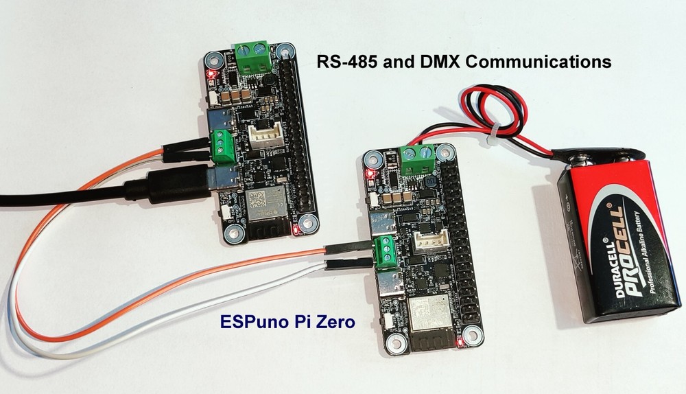 ESPuno Pi Zero ESP32-C6-1U STEM Maker DevKit SDK 60V DC Grove RS485 DMX MODBUS