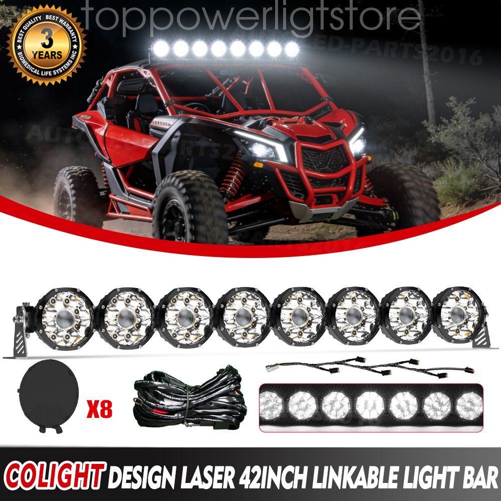 Colight Designs™ Linkable +Black Cover Roof LED Light Bar for Can-Am Maverick X3
