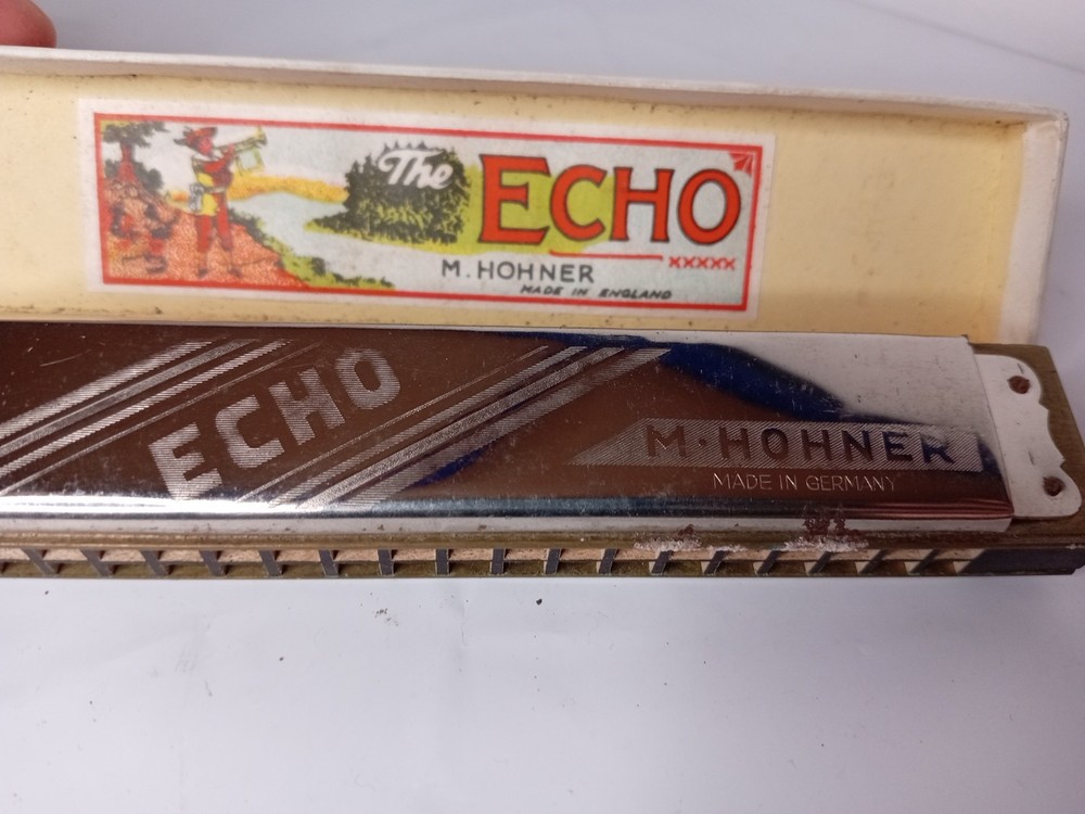 Vintage Echo M. Hohner Harmonica Key G