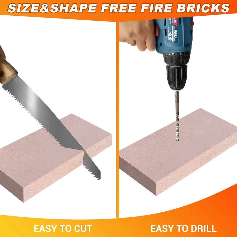 Fire Bricks, Woodstove Firebricks, High Temperature Resistant Clay Firebricks fo