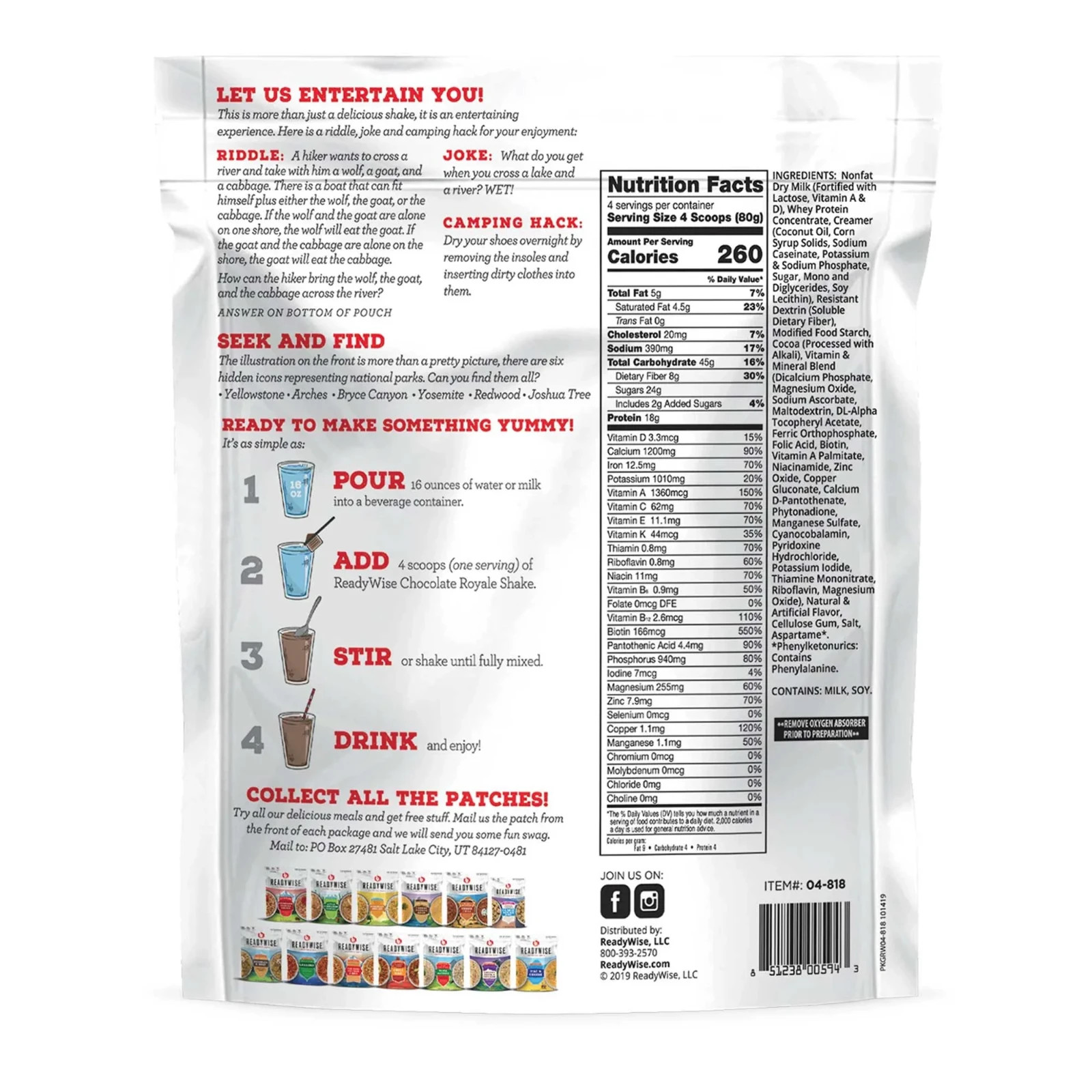 ReadyWise Chocolate Royal Shake