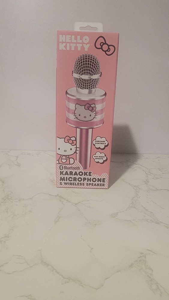 Hello Kitty Bluetooth Karaoke Microphone Wireless Speaker "BRAND NEW"