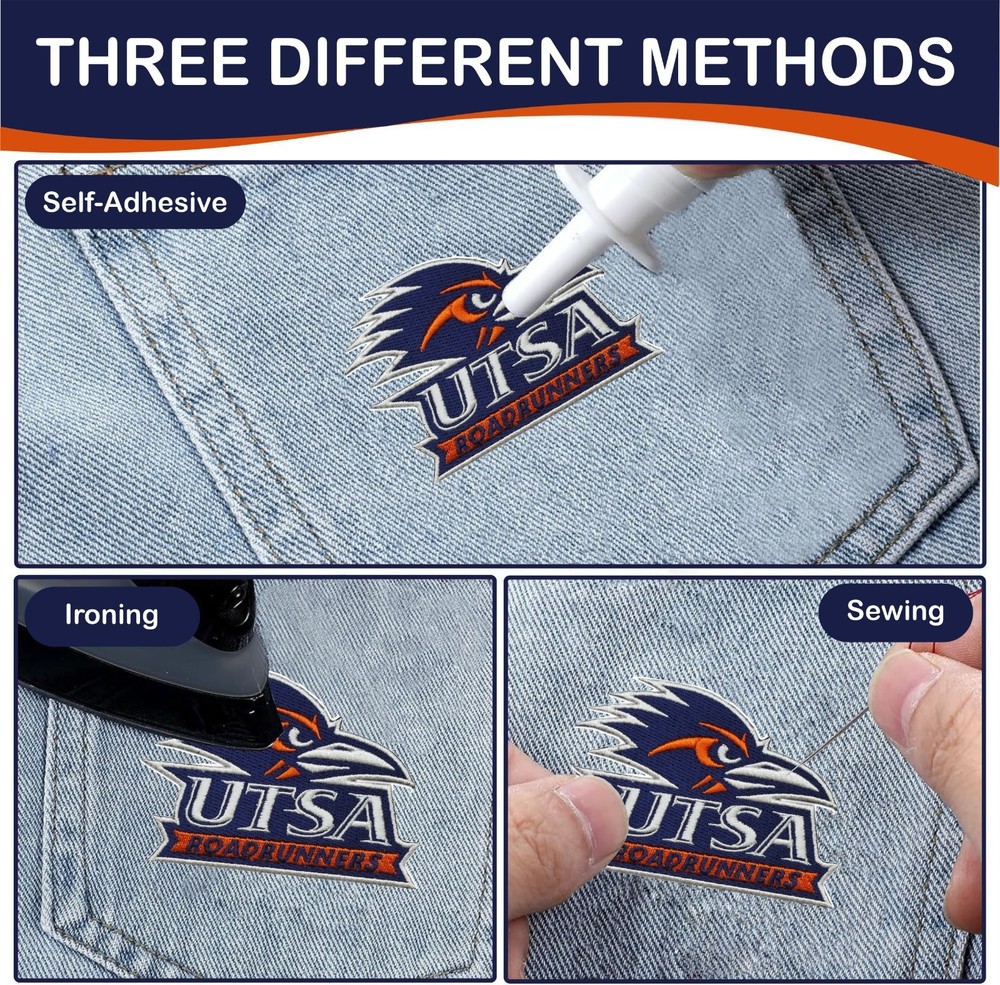 Roadrunners NCAA Team Logo Iron On Patch - Sew Patch - Embroidered Patch
