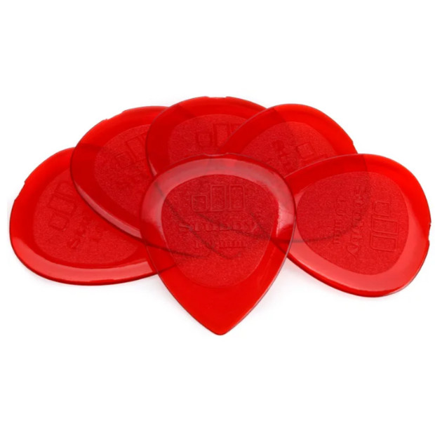 Dunlop Big Stubby Picks, Red,1.0mm Gauge, 6-pack