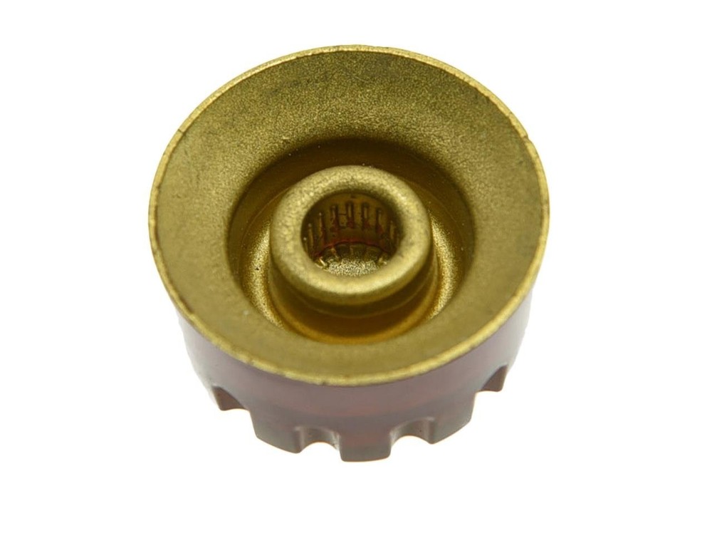 Dopro Set of 4 Amber Knurled Metric LP Guitar Speed Dial Knobs Control Knobs ...