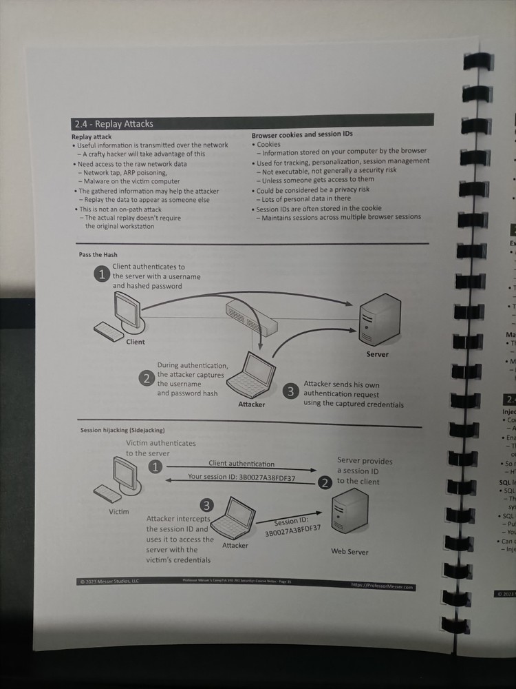CompTIA Security+ Professor Messer SY0-701 Course Notes