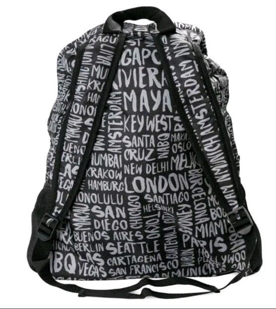 Hard Rock Cafe Ultralight Portable Packable Destination Print 16" Backpack