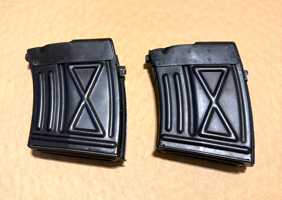 2 Original 10 Round PSL Magazine for the Romanian Rifle 7.62x54R 10rd